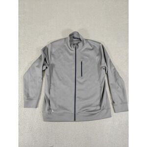 UNTUCKit Jacket Mens XL Gray Bandito Full Zip‎ Mock Neck Zipper Pockets 45067